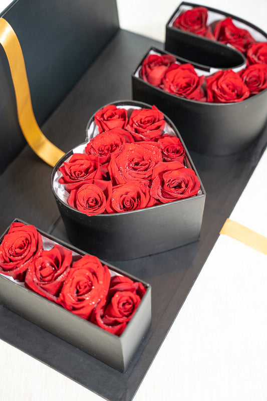 Caja de flores I Love You