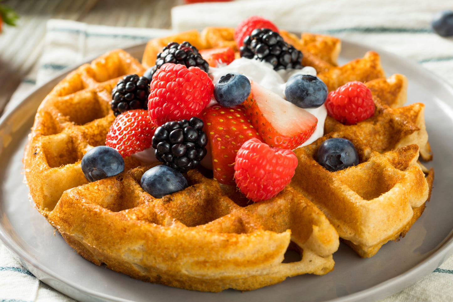 Desayuno con flores.